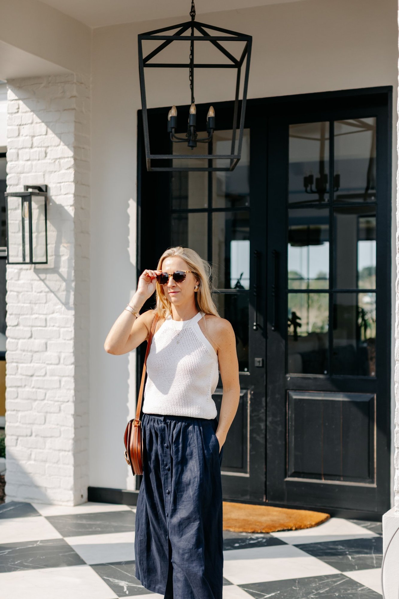 Sarah Reuter, styled and confident